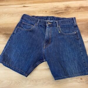 Patagonia Mens Straight Fit Denim Shorts Size 36 Organic Cotton Blue